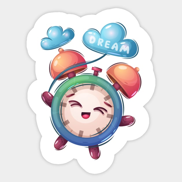 Cartoon character sales sticker design